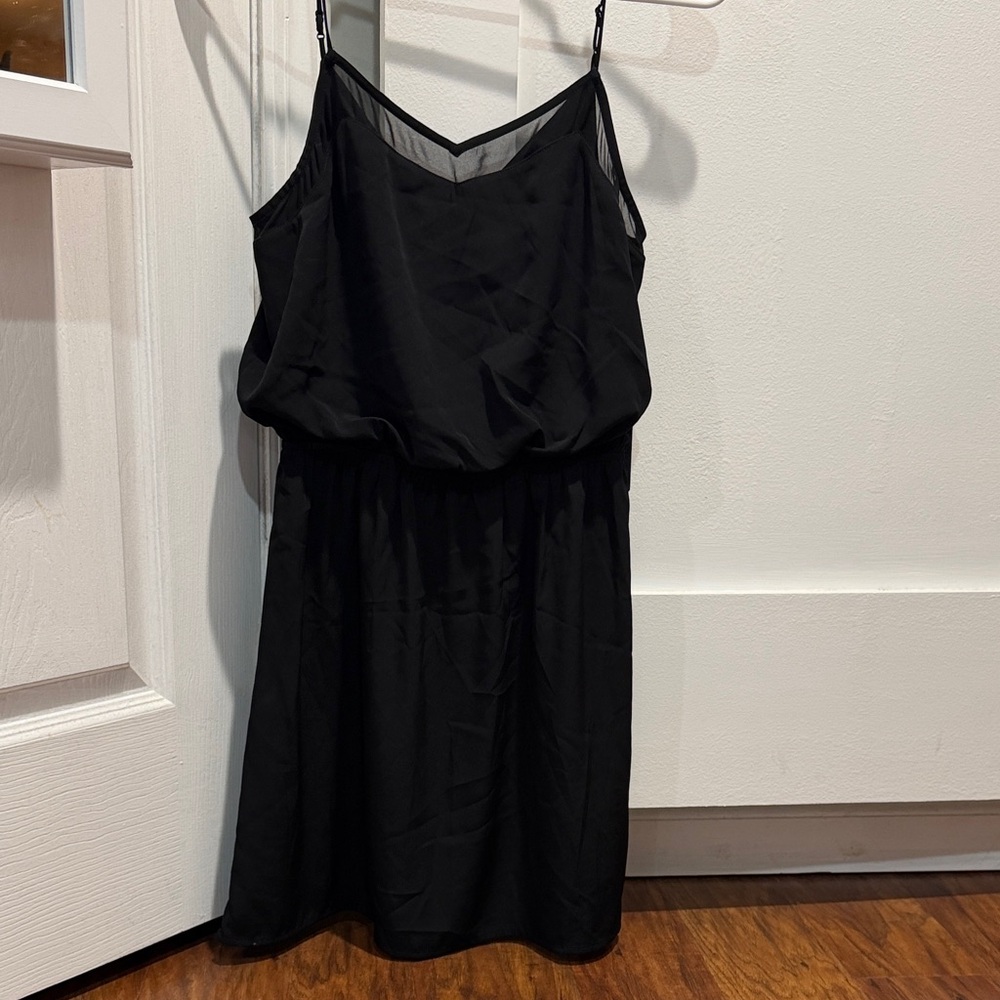 Express Black Spaghetti Strap Slip Dress